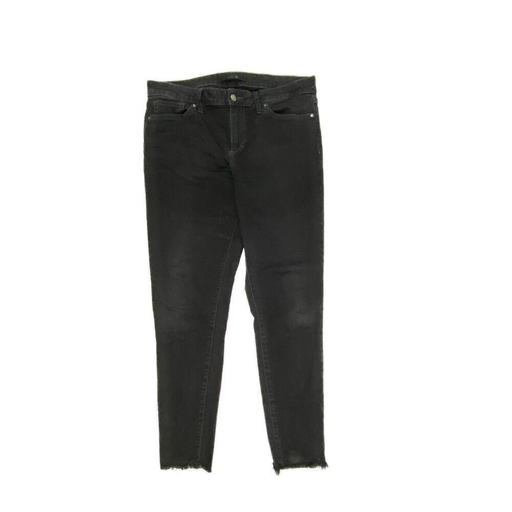 Joe's Jeans Skinny Raw Hem Women's size 32 Black Denim jeans